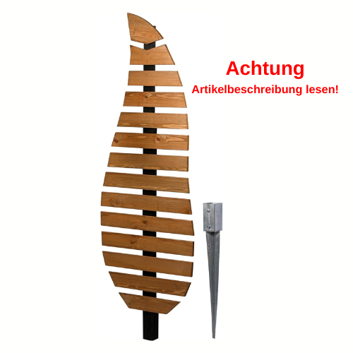 Dobar Rankhilfe Komplexus in Blattform zweifarbig aus Holz Rankgerüst #DH279