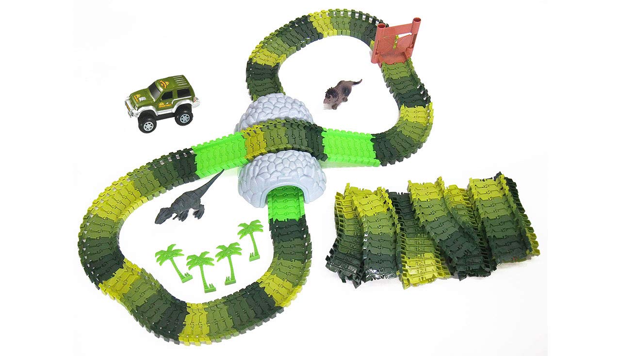 Amewi 100653 MAGIC TRAXX DINO-PARK Mini Set mit Tunnel