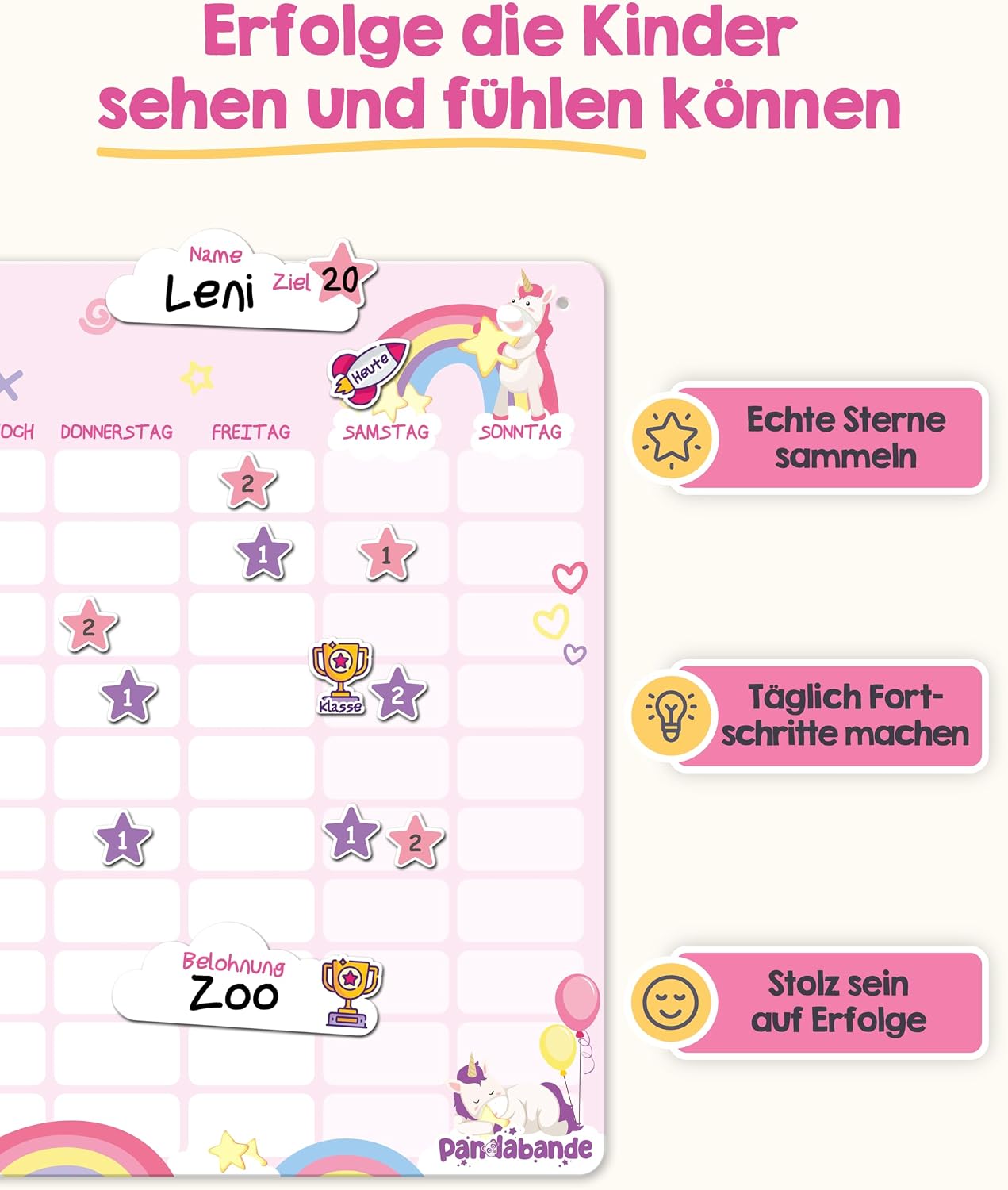 Kalender, Sticker, Sterne, Lila Sterne, Zoo Belohnung