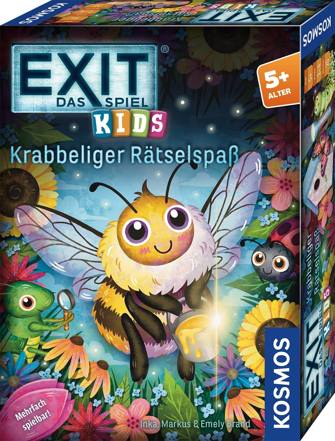 Kosmos 684792 - EXIT® Das Spiel Kids - Krabbeliger Rätselspaß, ab 5 Jahre für 1-4 Kinder mehrfach spielbar Escape Room Spiel Kinderspiel