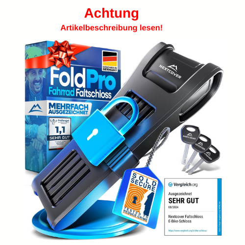 NEXTCOVER Faltschloss Fahrrad FoldPro Fahrradschloss #N1