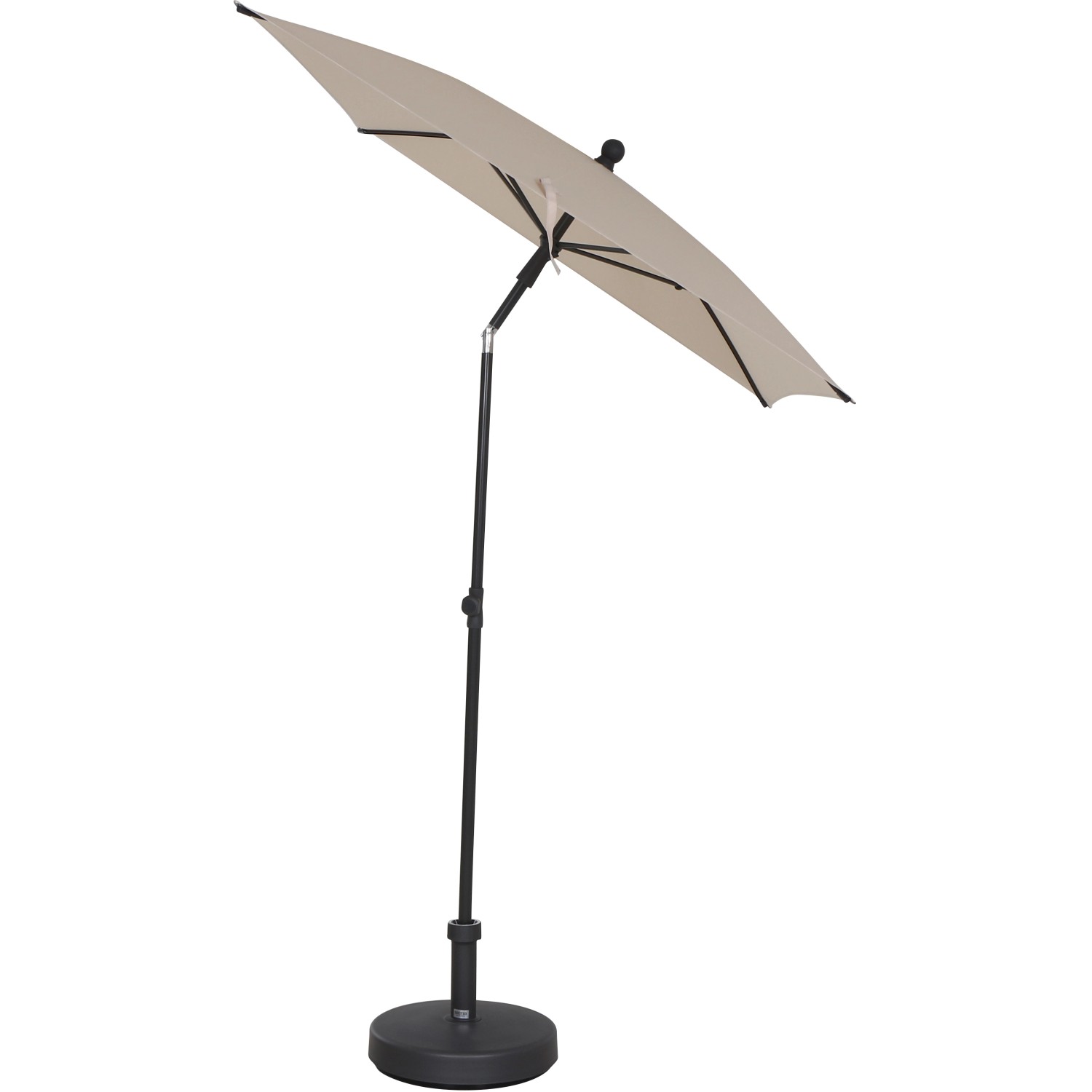 Siena Garden Marktschirm City 140 cm x 210 cm Natur mit Schieber