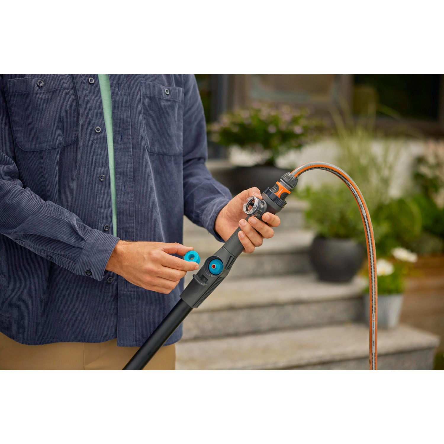 Gardena Cleansystem Teleskop Stiel M XL Anthrazit