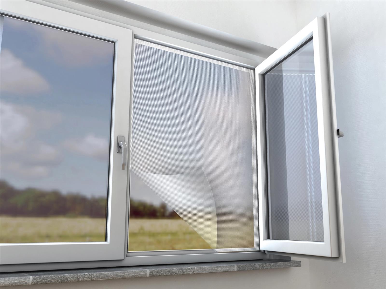 Pollenschutznetz Fenster Anthrazit 130 x 150 cm