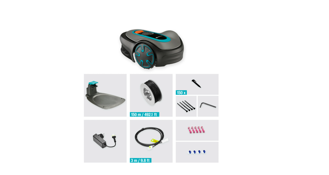 Gardena Mähroboter Sileno minimo 250 m² Gartenmähroboter Rasen mähen
