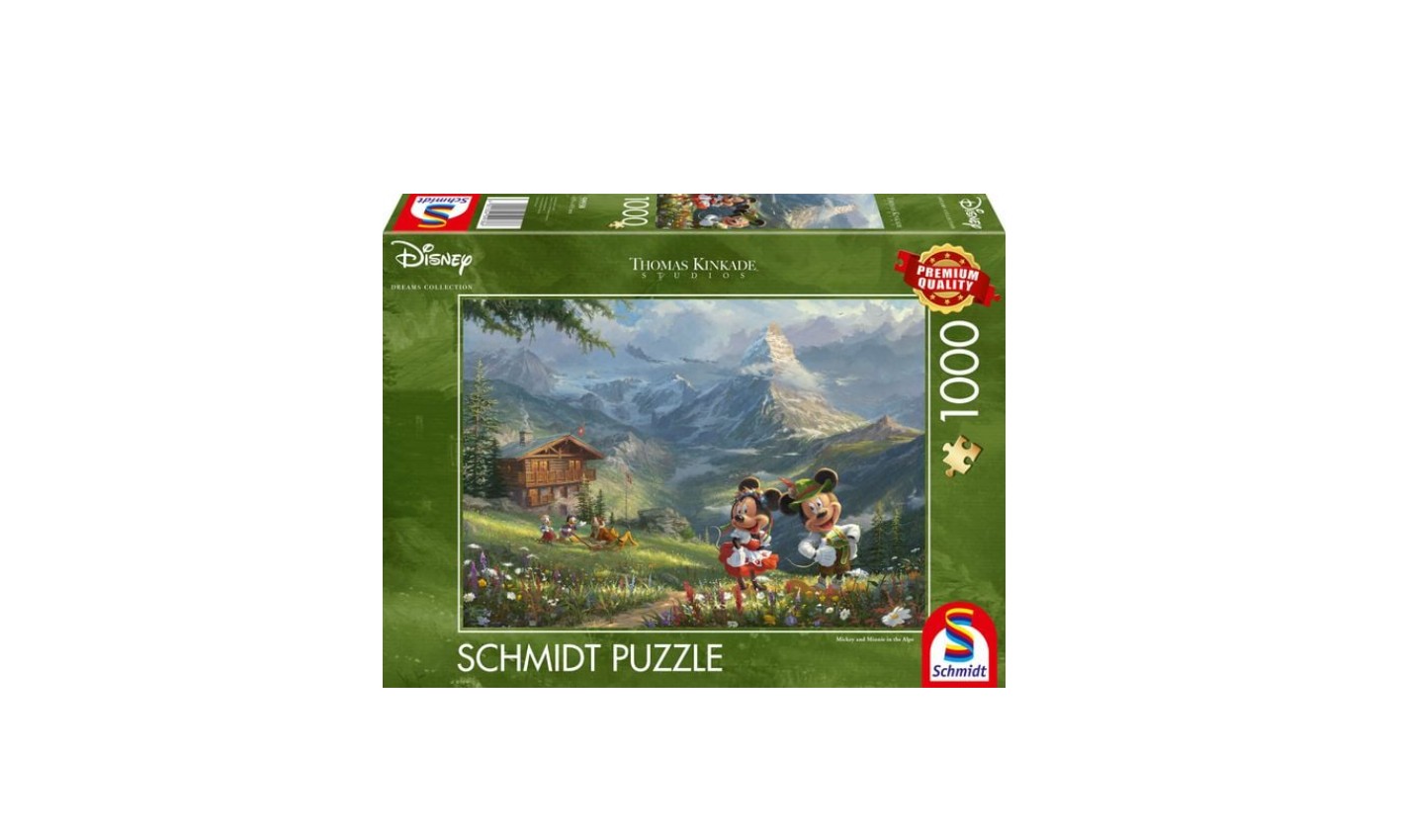 Puzzle Schmidt Spiele Disney Mickey & Minnie in den Alpen 1000 Teile