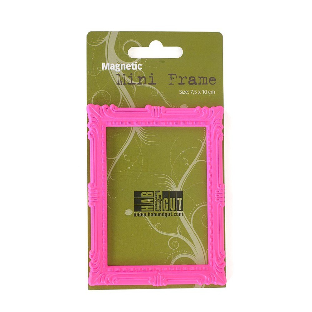 Magnetrahmen, Mini-Frame, Rosa, Kunststoff, Geldschein-Größe