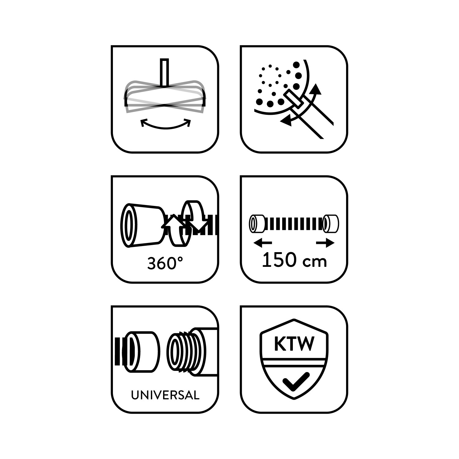 baliv Überkopfbrause Set KBS 23.70 Verchromt
