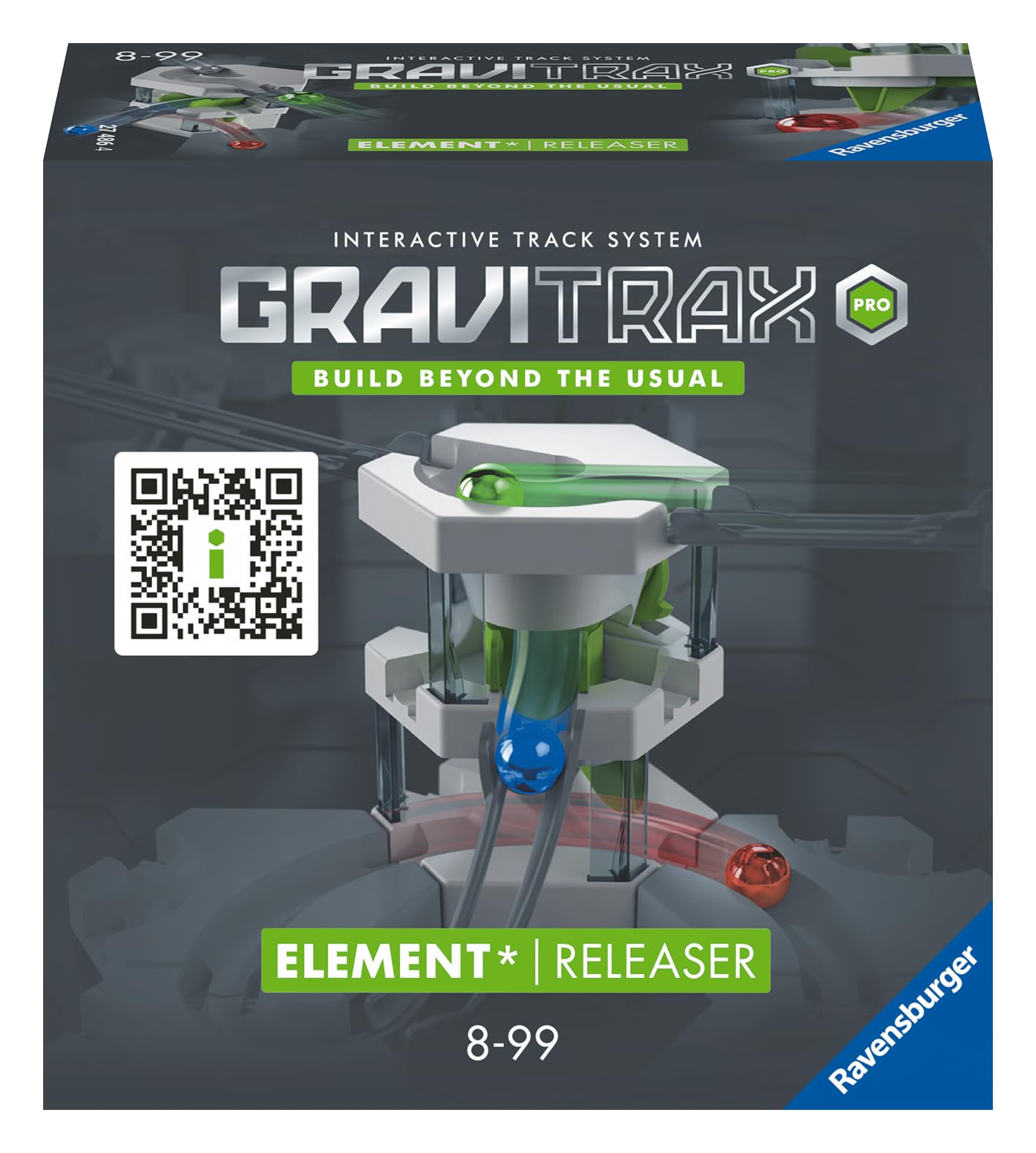 Ravensburger GraviTrax PRO Element Releaser 27486 - Erweiterung für deine Kugelbahn - Murmelbahn und Konstruktionsspielzeug ab 8 Jahre, Grey