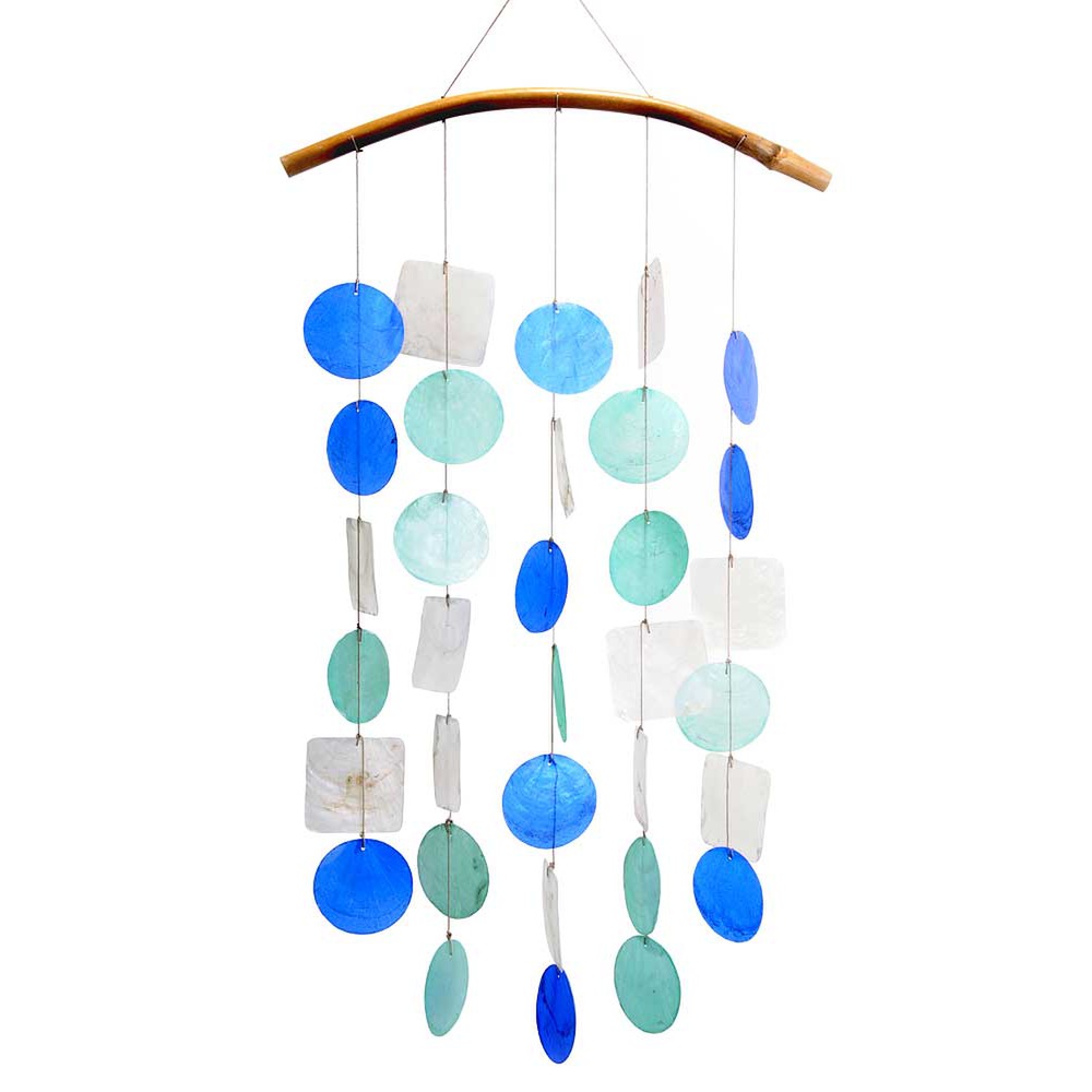 Windspiel verschiedene Farben, Perlmutt, Mobile, Fensterschmuck