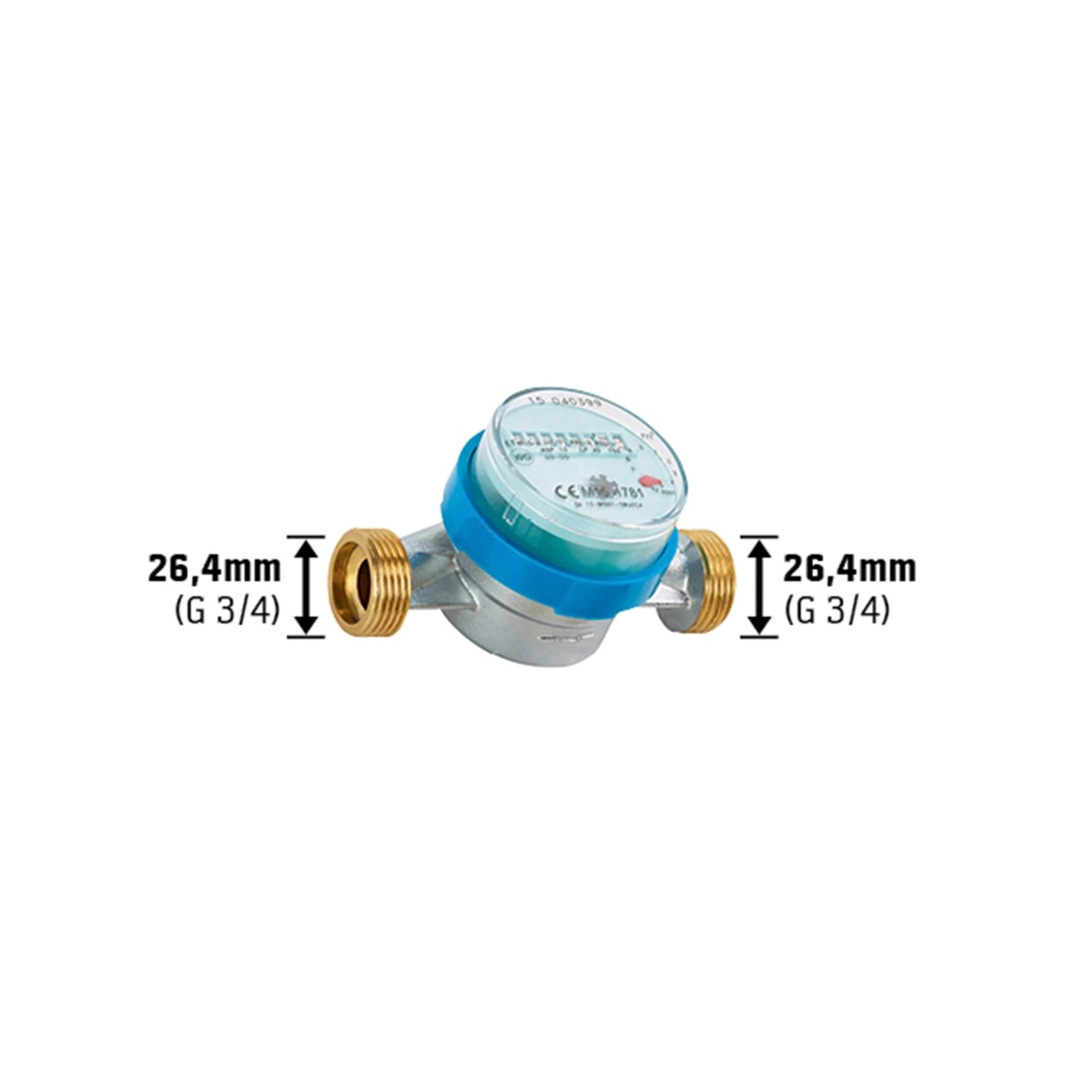 Wasserzähler Kalt 130 mm