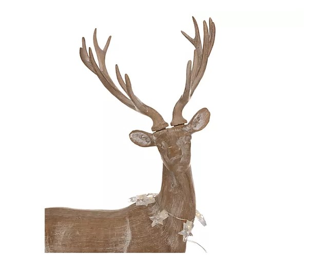 LUMIDA Xmas Deko Hirsch Aufstellfigur Dekohirsch Dekofigur Tierfigur