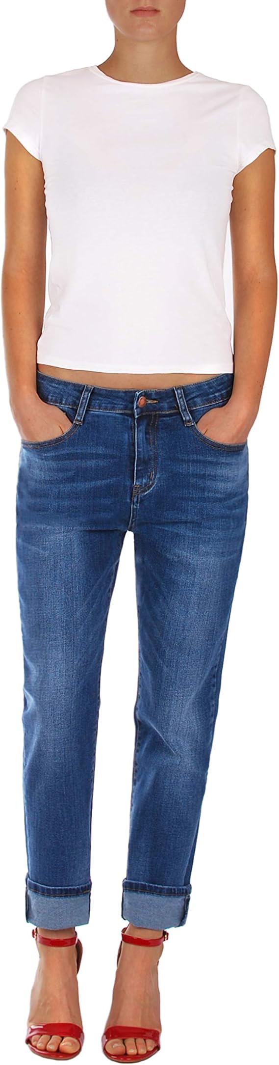 Fraternel Damen Jeans Hose Boyfriend Baggy Stretch Relaxed Gr. 38/M