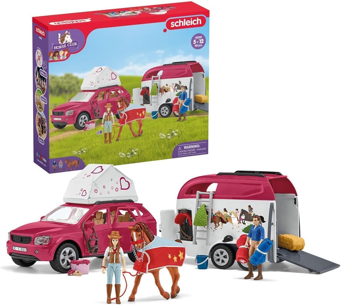 Schleich Horse Club 42535 Abenteuer mit Auto und Pferdeanhänger
