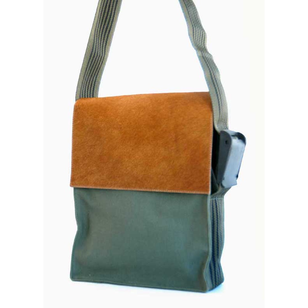 CITYBAG Farbe: olivegrün - Kuhfell: braun oder cremefarben