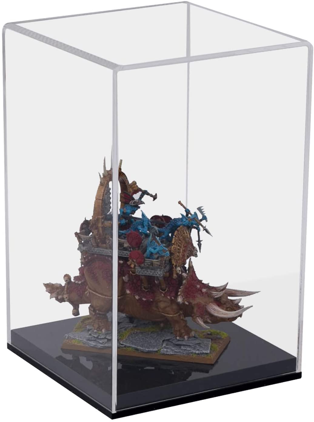 HMF Acryl Vitrine Schaukasten für Modellautos oder Figuren 22cm hoch #WARE MIT MANGEL