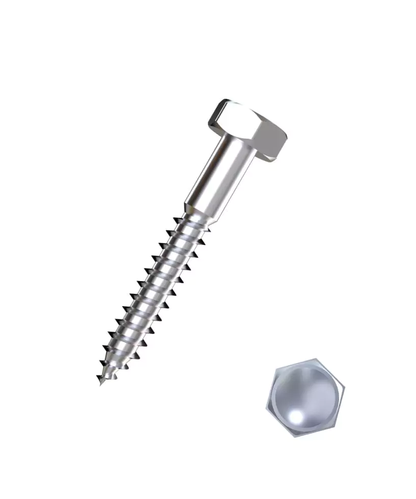 Connex Holzschrauben 10.0 x 80 mm Sechskant Sechskantkopf - 40er Set