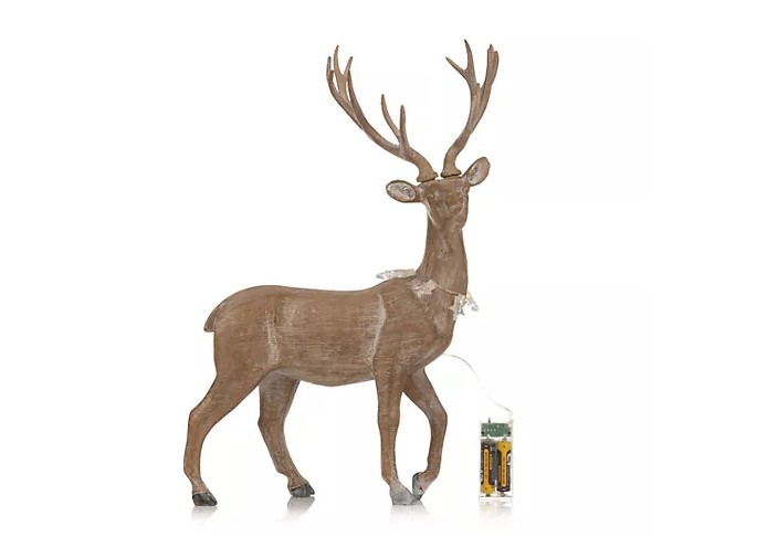 LUMIDA Xmas Deko Hirsch Aufstellfigur Dekohirsch Dekofigur Tierfigur