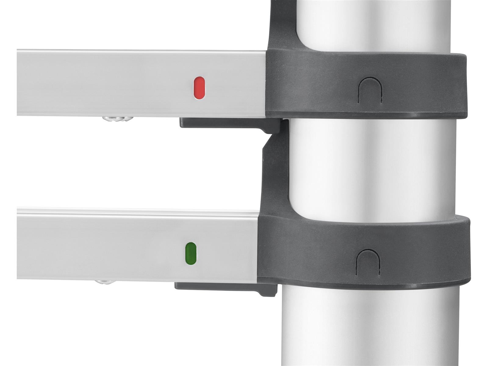 Hailo Sicherheits Teleskopleiter FlexLine 380 Aluminium 13 stufig bis 150 kg