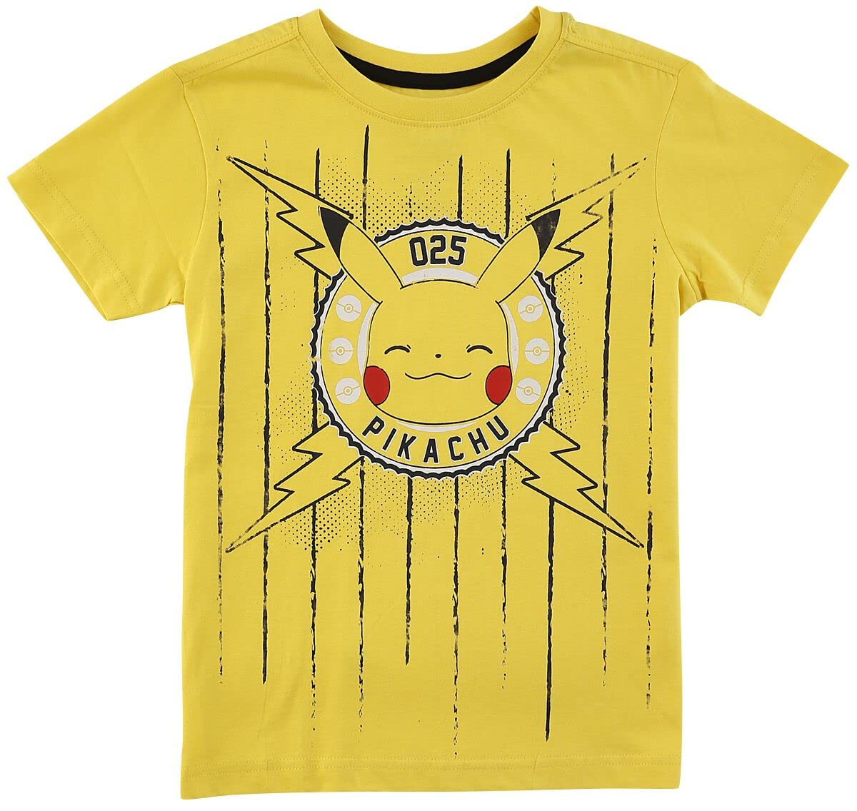 Pokémon Kids - Pikachu Unisex T-Shirt gelb 152 100% Baumwolle Anime, Fan-Merch, Gaming