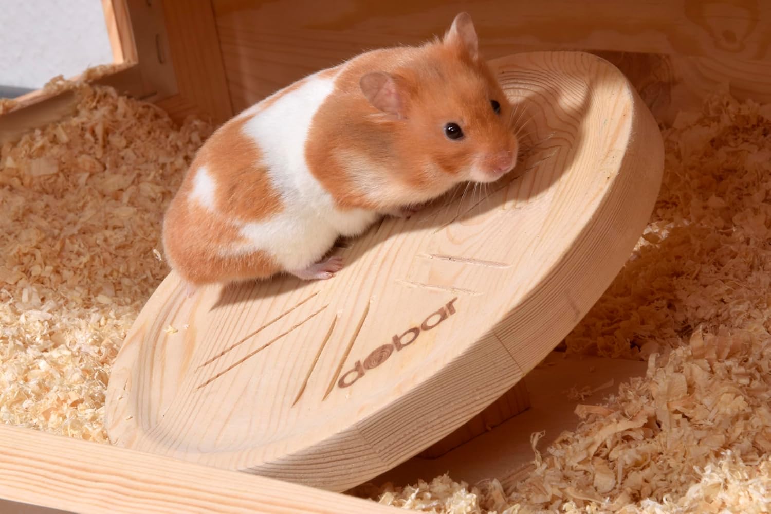 Dobar Laufteller Spidi Laufplateau für Kleintiere aus Holz