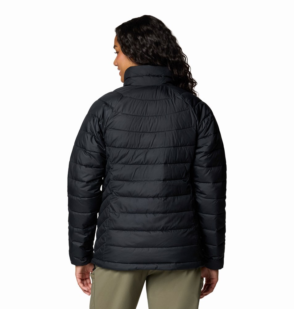 Daunenjacke, Pufferjacke, Winterjacke, Stehkragen, schwarz