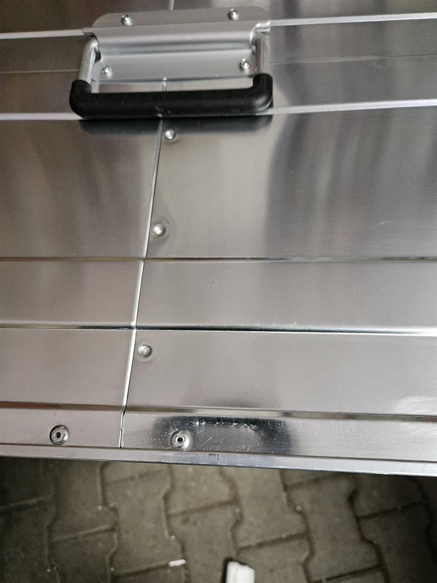 LUX Aluminiumbox 140 l Aufbewahrungsbox Kiste Truhe Box #E373
