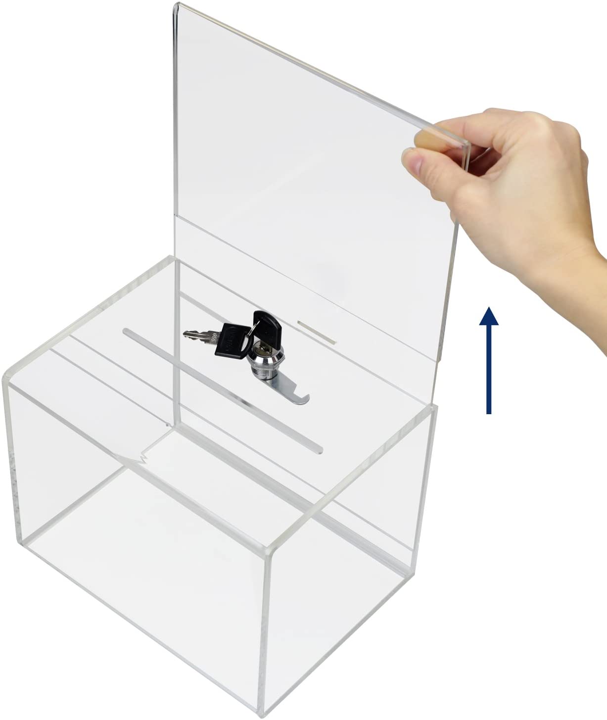 Acrylbox, Schlossfach, Schlüsselhalter, Transparent, Aufbewahrungskästchen