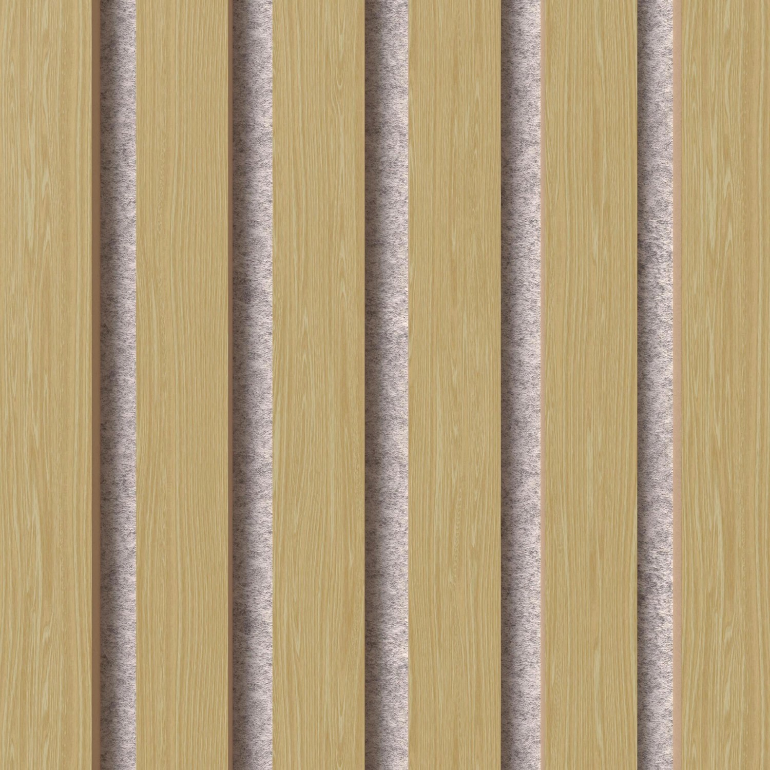 Akustikpaneel Wandverkleidung Eiche MDF Natur Akustikfilz Grau 119,8 cm