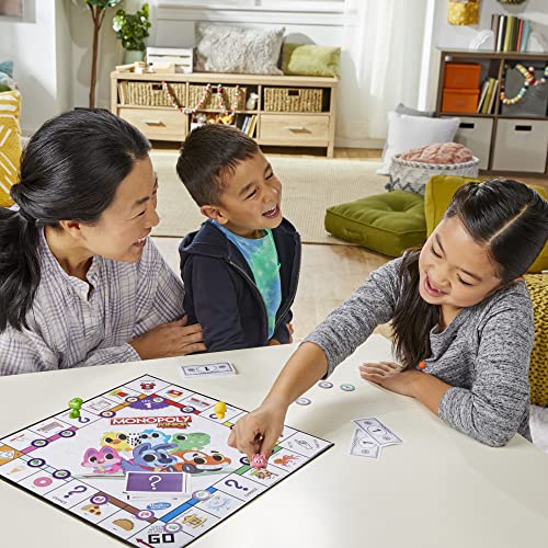 Hasbro F8562100 Monopoly Junior 2in1 Monopoly Spiel für Kinder Kinderspiel Junior