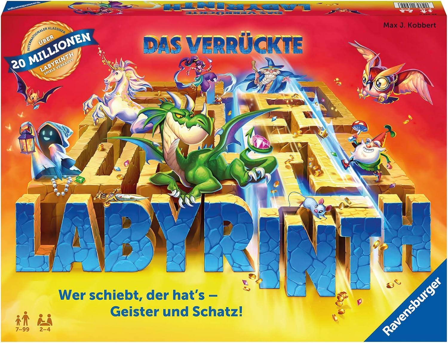 Ravensburger 26955 Familienspiel Das verrückte Labyrinth Gesellschaftsspiel Spieleklassiker Brettspiel Strategie-Brettspiel Labyrinthspiel Denkspiel Kinderbrettspiel