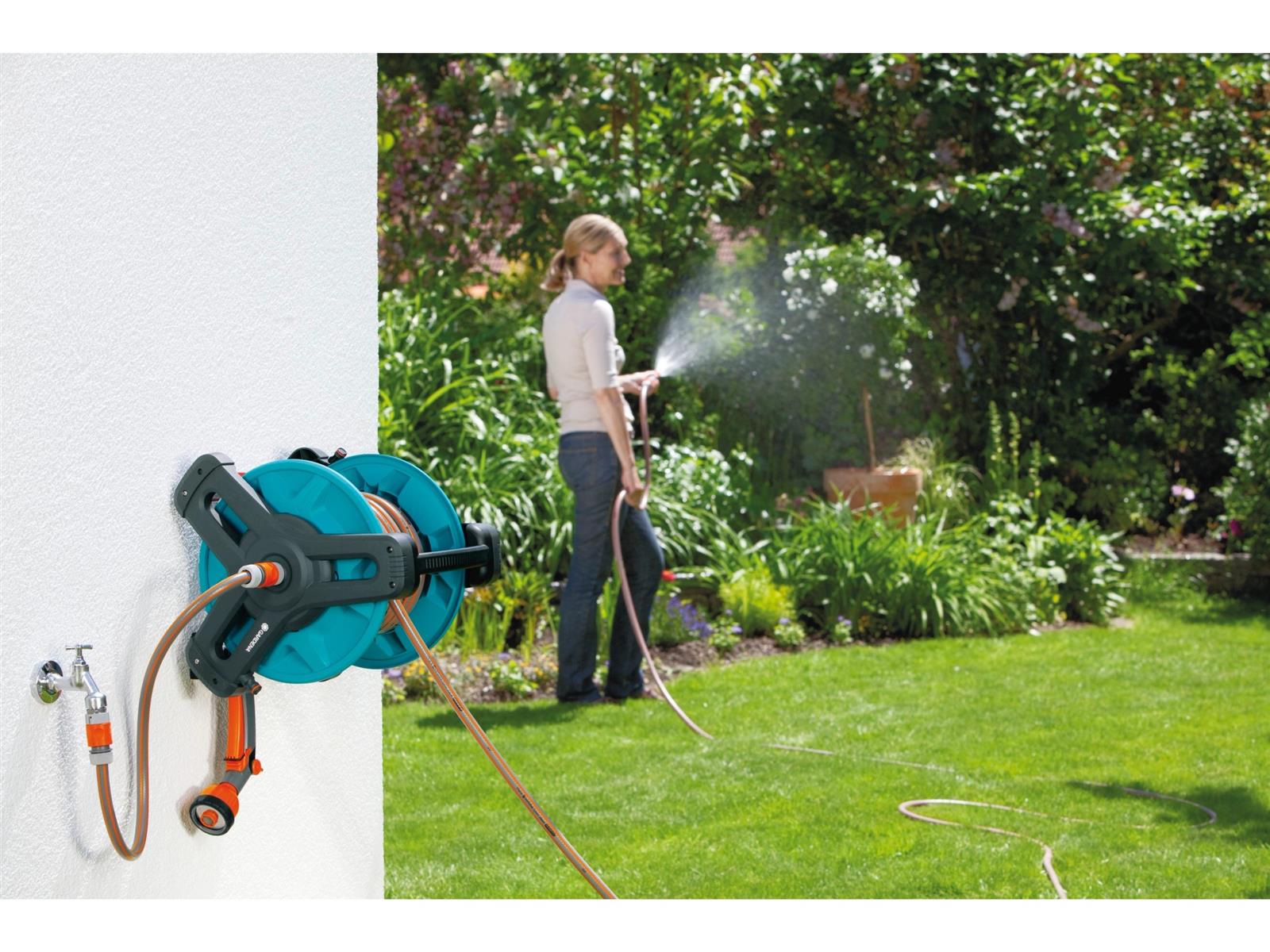 Gardena Wand Schlauchtrommel Classic 50 Set 20 m