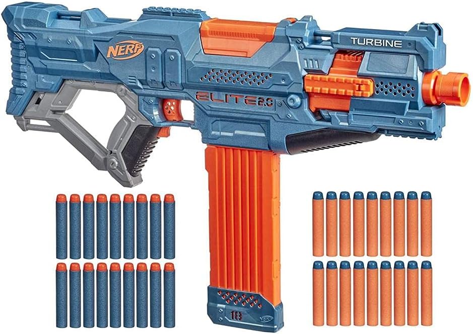 Hasbro E9481EU4 Nerf Elite 2.0 Turbine CS 18 motorisierter Blaster