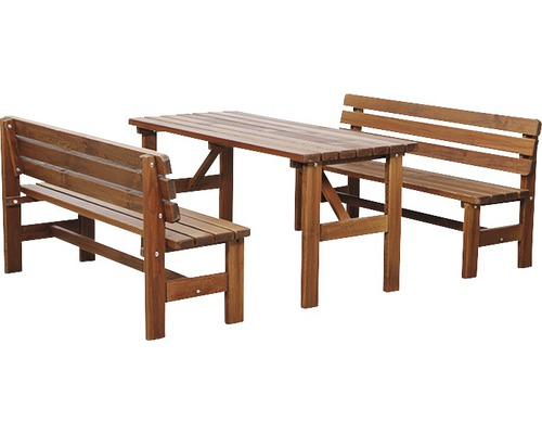 Gartenbank Natura Tessin150 cm braun Kiefernholz