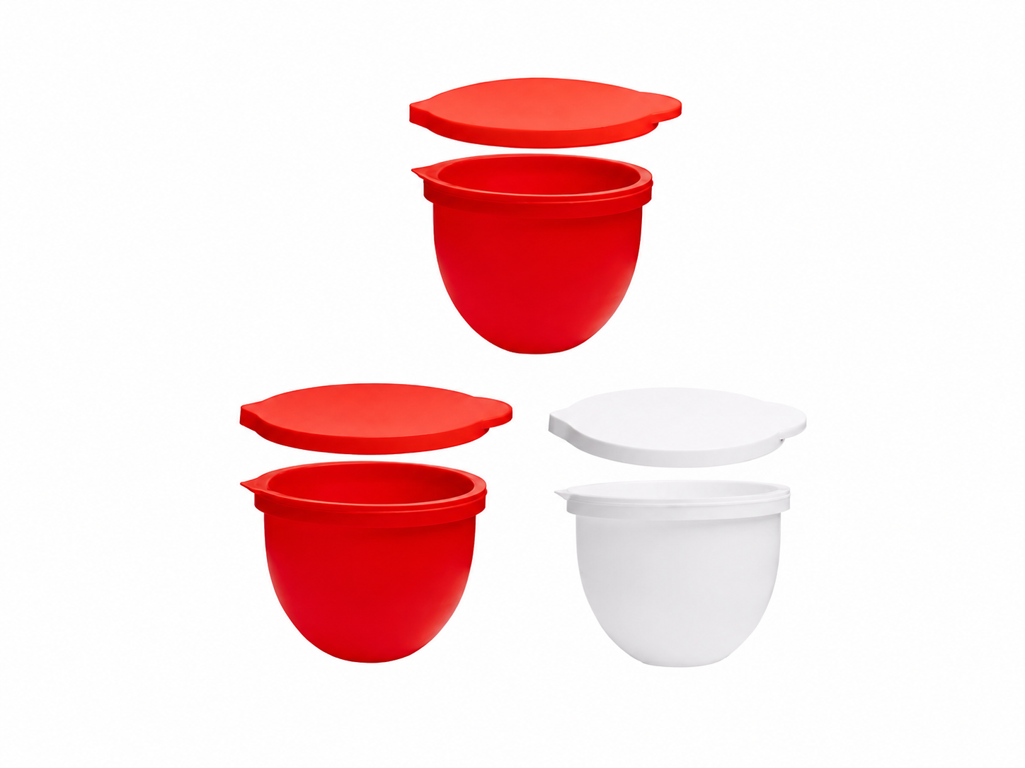 MODAURA MixAid Silikonformen für KITCHENAID Küchenmaschinen 6tlg. Set Schüssel
