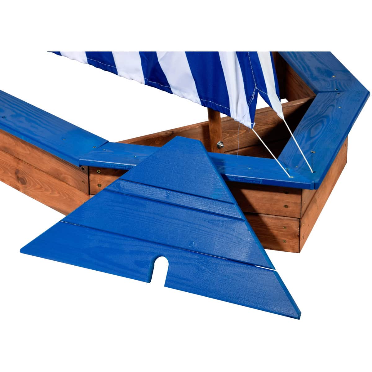 Dobar Sandkasten Schiff blau Sandkiste Segelboot Sandbox