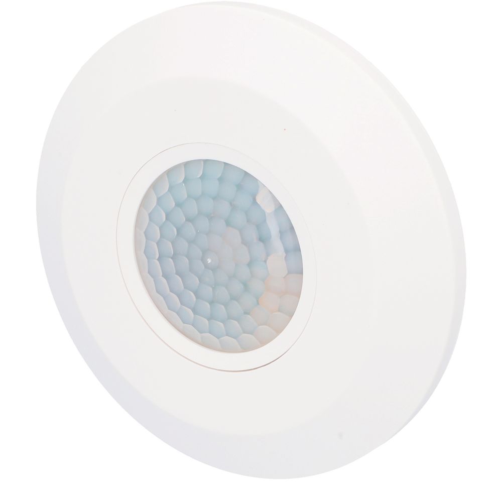 UNITEC Infrarot-Bewegungsmelder mit 360° Sensor für Innen, IP20, 6m Reichweite, Aufputz, Leuchtdauer individuell einstellbar, 5 verschiedene Modi, weiß, 2000W
