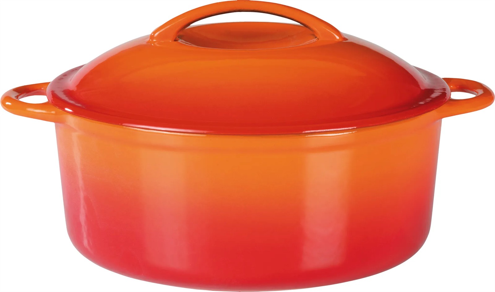 Gusseisen Kochtopf Orange Shadow 24cm Schmoren Kochen Ofenfest Hitzebeständig