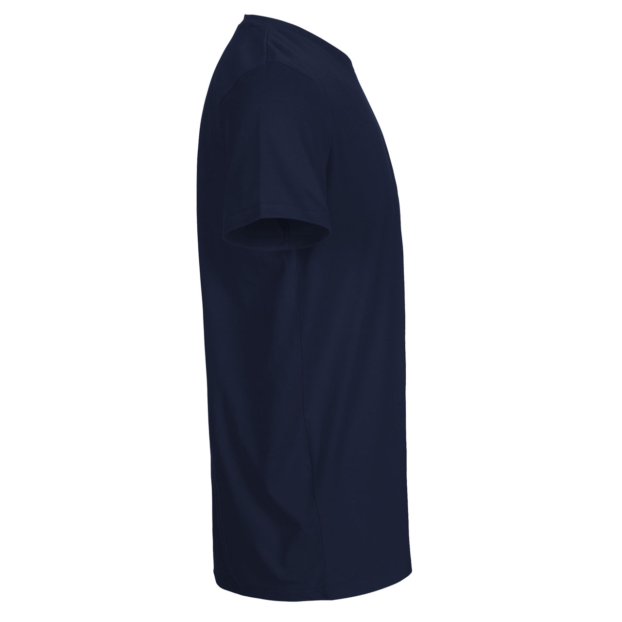 T-Shirt, Kurzarm, Marineblau, Rundhalsausschnitt, Unifarben