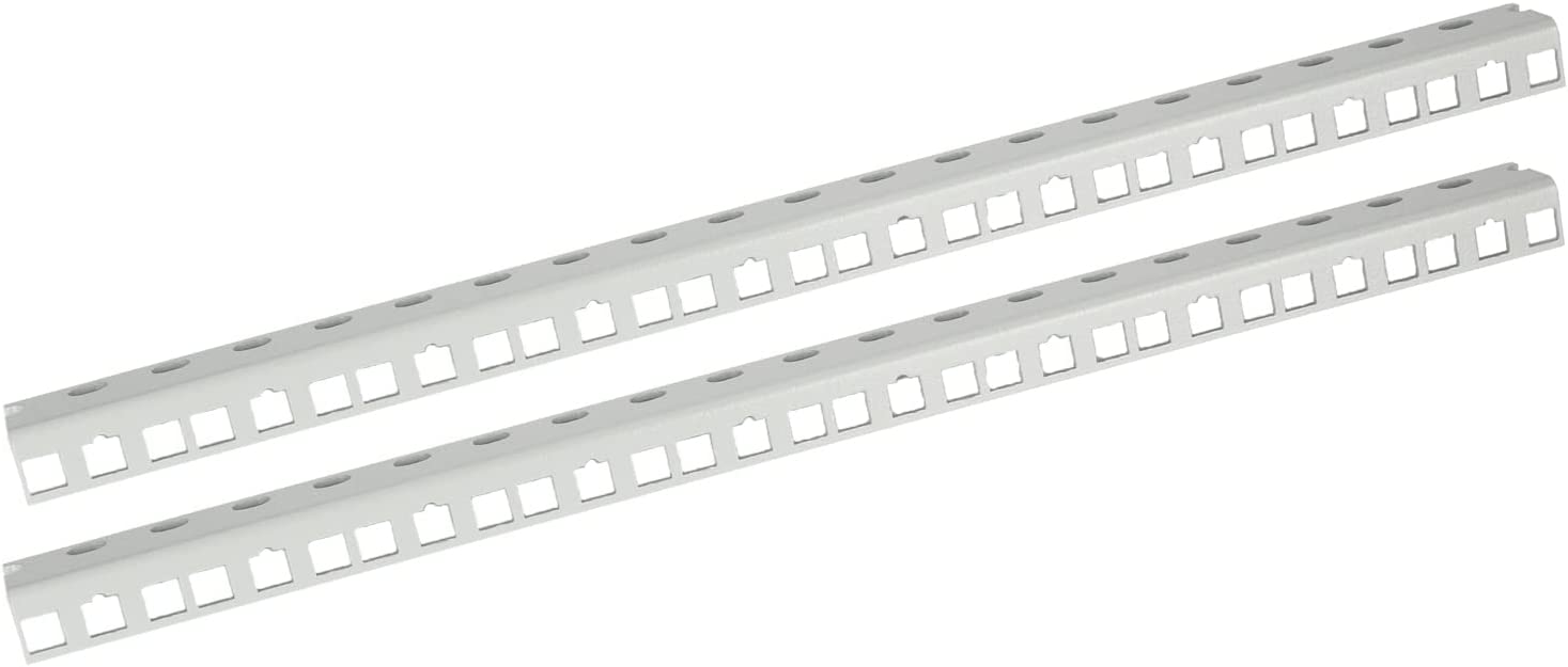 HMF 2x Rackschiene für Serverschrank 10 Zoll 10 HE grau