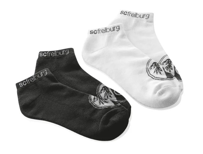 Socken, Ankle-Socken, Schwarz, Weiß, Motiv
