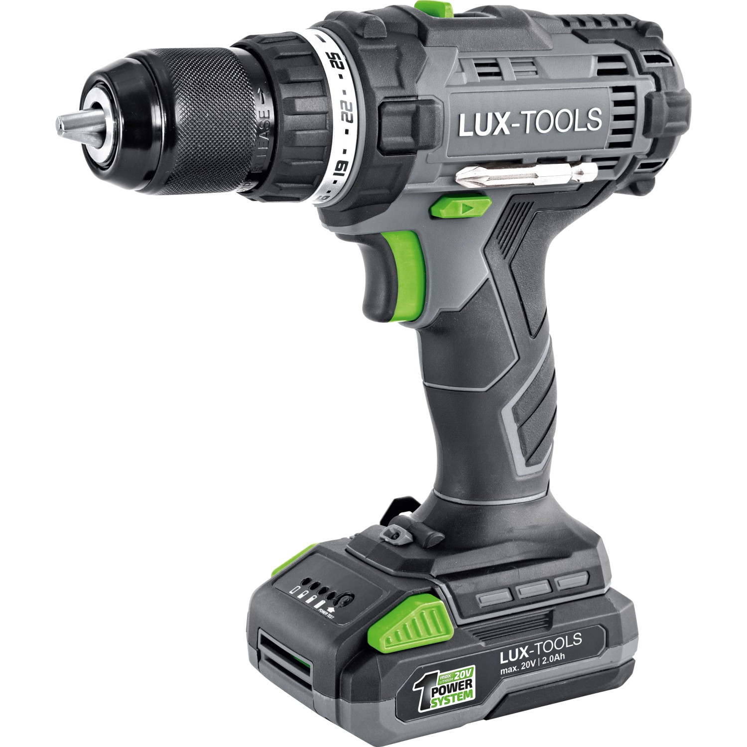 LUX Akku Bohrschrauber Set 1 PowerSystem A BS 20 ohne Akku und Ladegerät