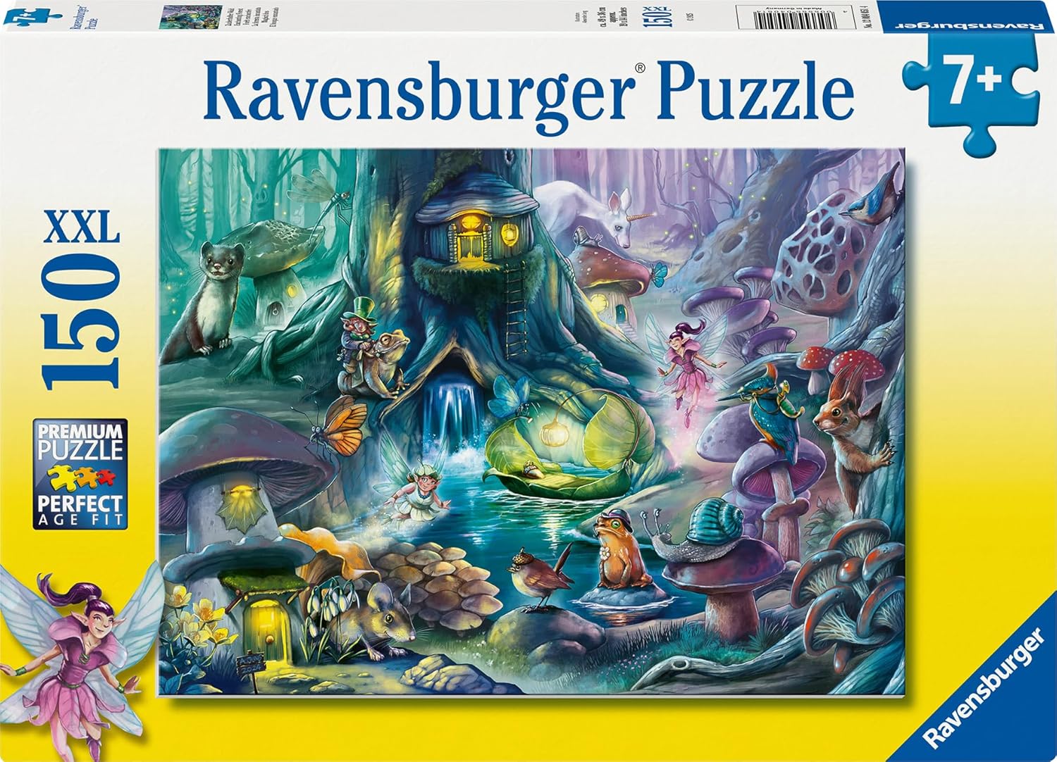 Ravensburger Kinderpuzzle - 12004051 Zauberhafter Wald 150 Teilen im XXL-Format