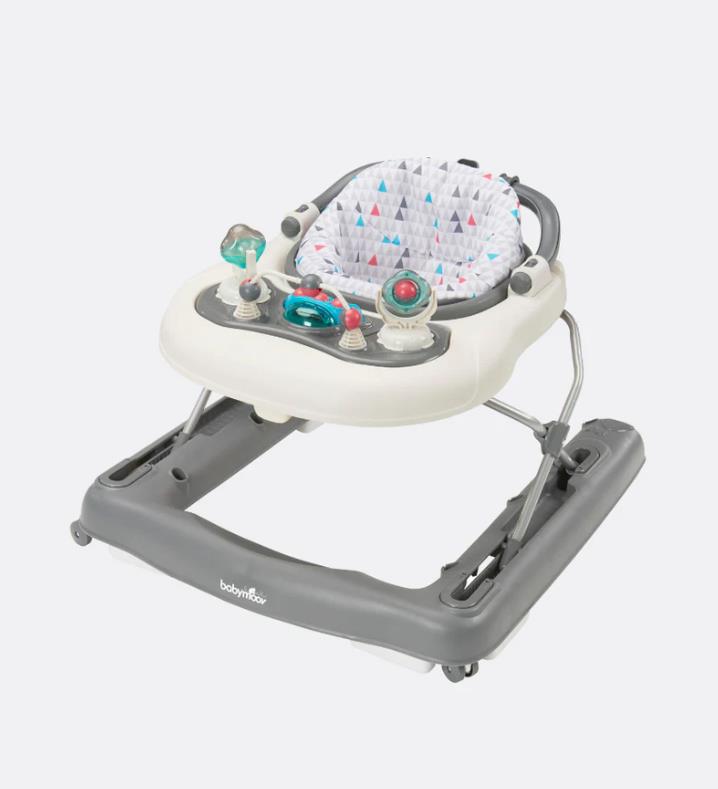 Babymoov Lauflernhilfe 2 in 1 Gehhilfe Lauflernwagen Babywalker Spielbrett mit Spielzeugen