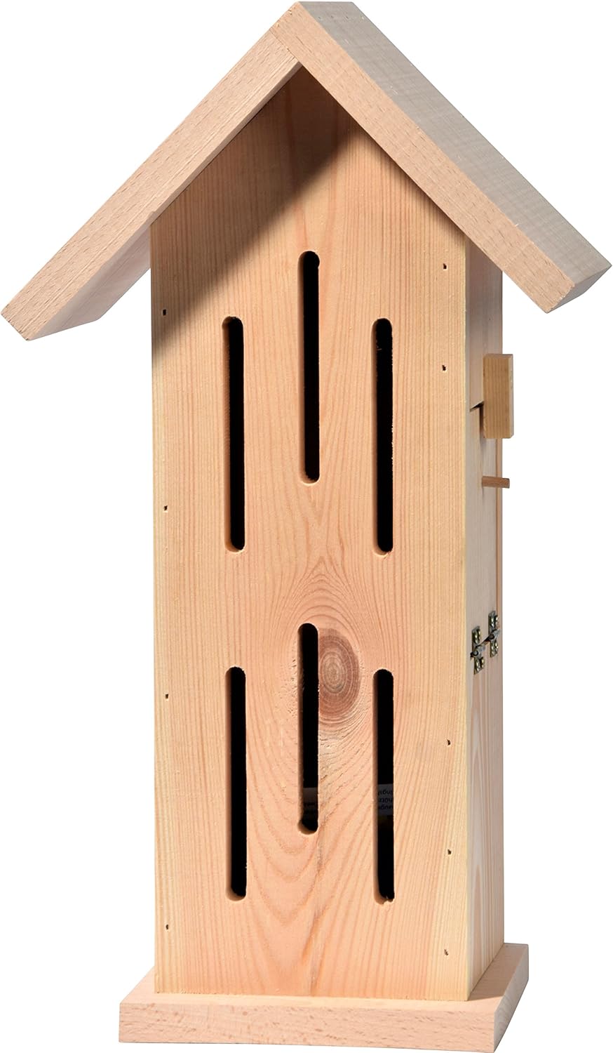 Dobar Luxus-Insektenhotels Schmetterlingshaus Sonnenfalter Natur - Insektenhotel aus Massivholz - Schmetterlingskasten unbehandelt & robust - Schmetterlingshotel für Garten/Terrasse/Balkon