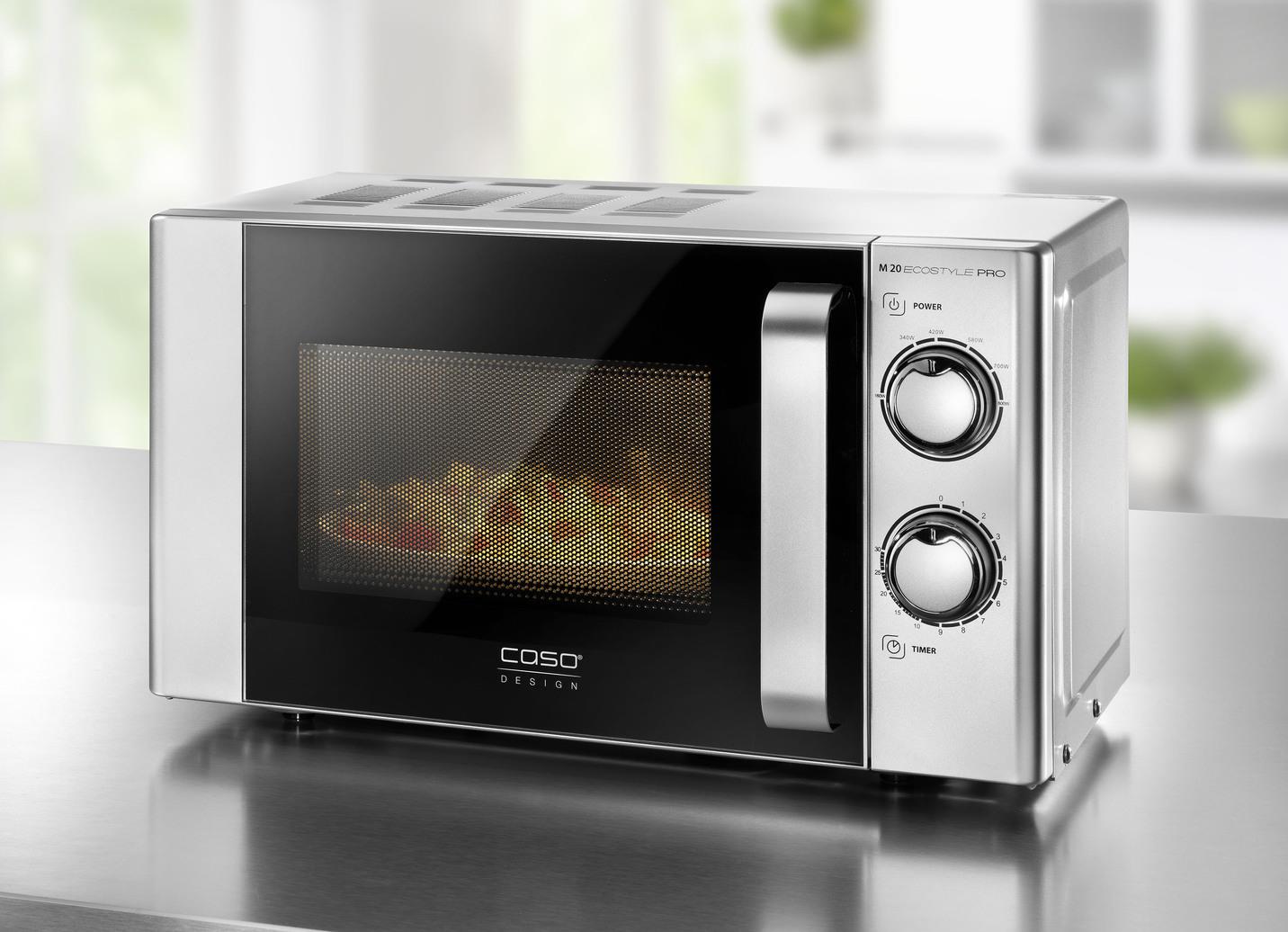 CASO M20 Ecostyle Pro Mikrowelle silber