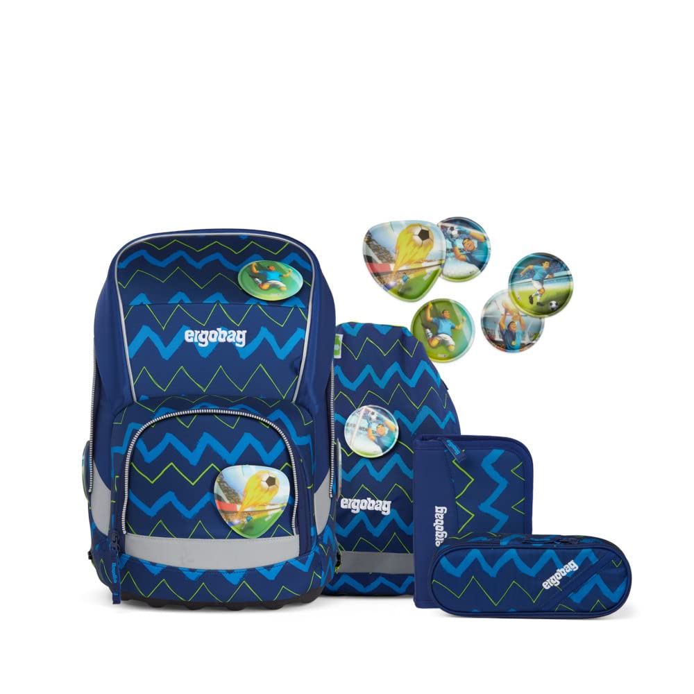 ergobag ERG EG3 002 A04 Wide Schulranzen-Set 5tlg. inkl. Klettie-Set