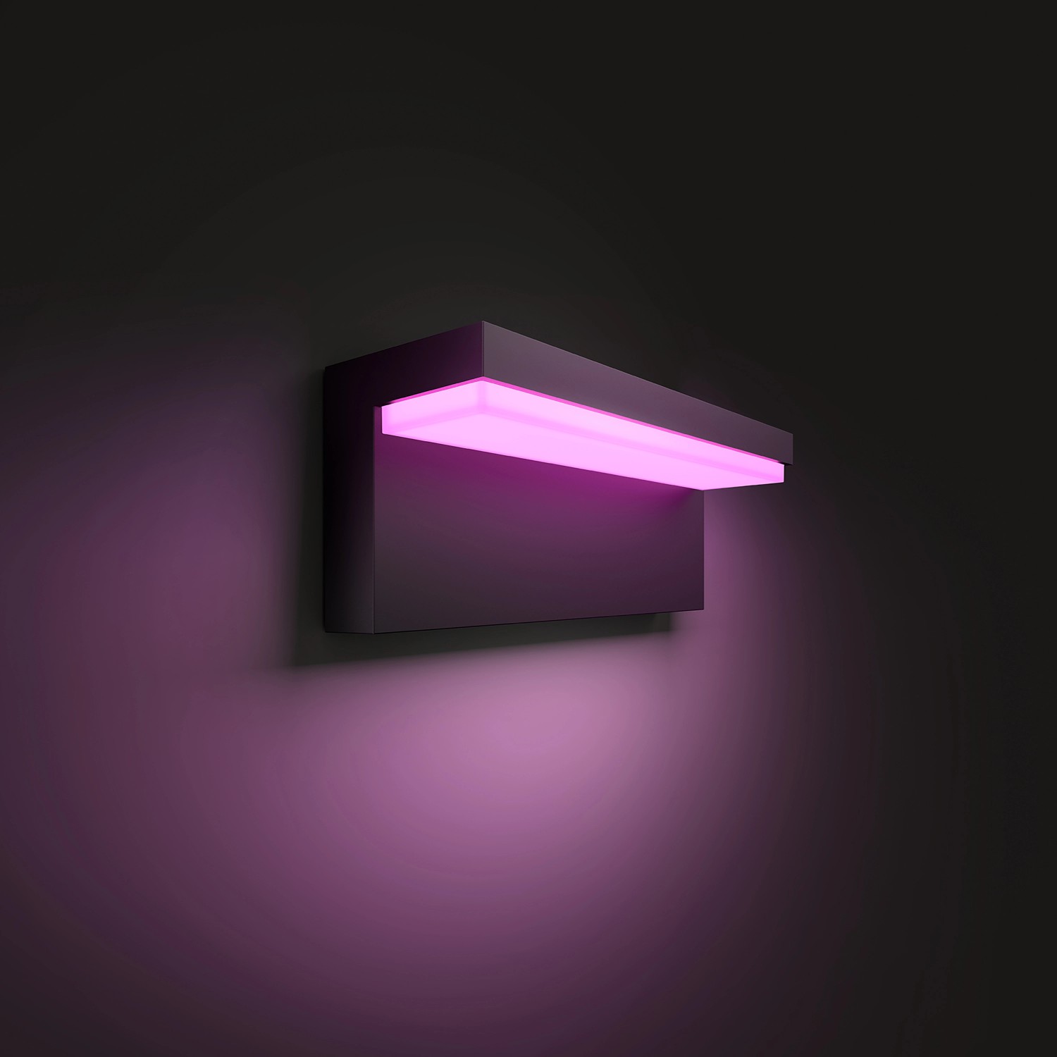 Philips Hue Wandleuchte White & Color Ambiance Nyro Schwarz 1000 lm