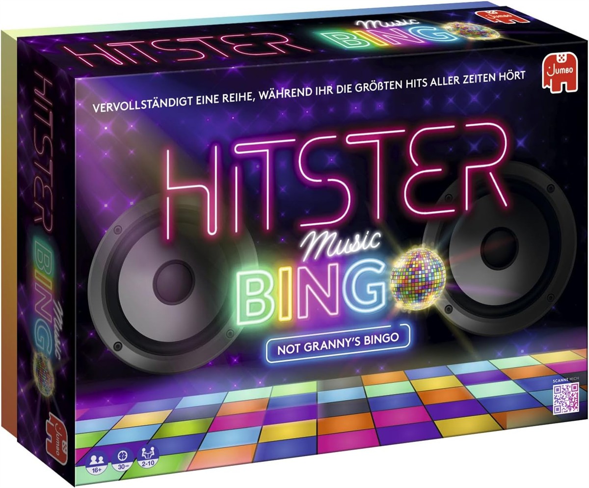 Hitster, Music, Bingo, Lautsprecher, Disco