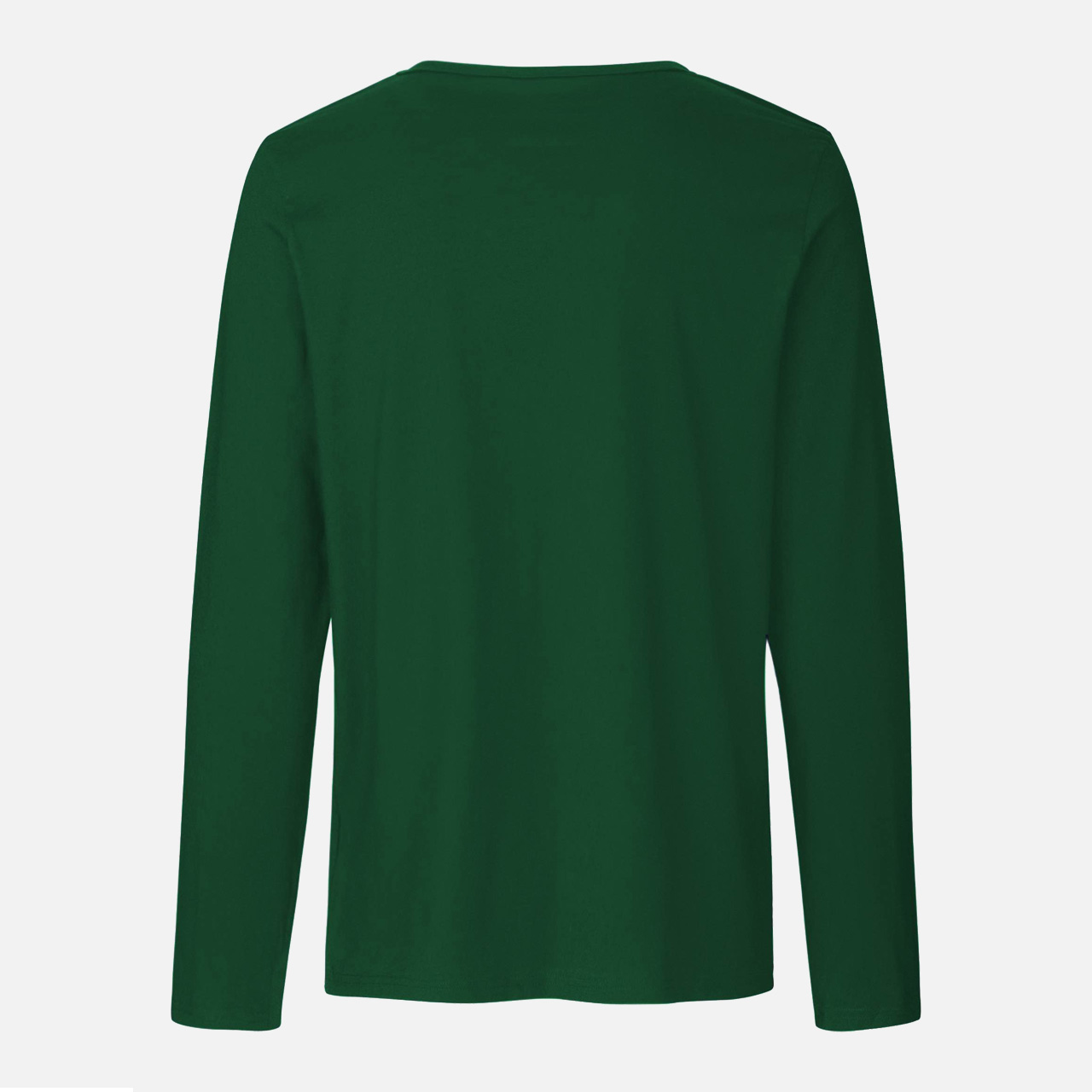 Mens Long Sleeve Shirt - Bio Baumwolle - Bottle Green